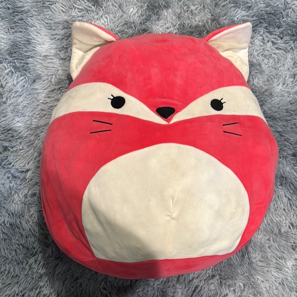 Squishmallows Red and Cream Fox Plush